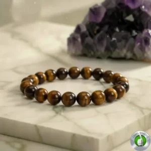 Bracelet Pierre Porte Bonheur et Chance en Œil de Tigre AA