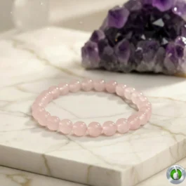 Bracelet contre la Dépression en Quartz Rose Qualité AAA
