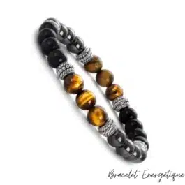 Bracelet Triple Protection Pierres Naturelles 8mm Grade AA