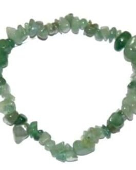 Bracelet Chance Argent en Chips d’Aventurine Verte AAA