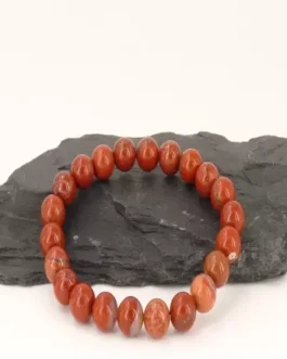 Bracelet Anti-Fatigue en Jaspe Rouge qualité AAA