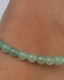 Bracelet Richesse et Abondance en Aventurine Verte de Qualité AAA