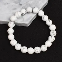 Bracelet en Howlite – Favorise le Sommeil