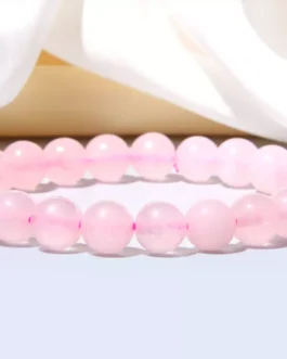 Bracelet contre la Dépression en Quartz Rose Qualité AAA