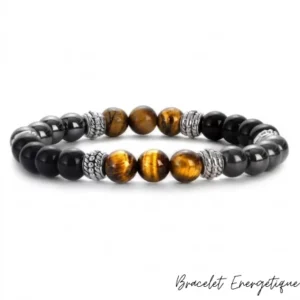 bracelet triple protection pierres naturelles 8mm