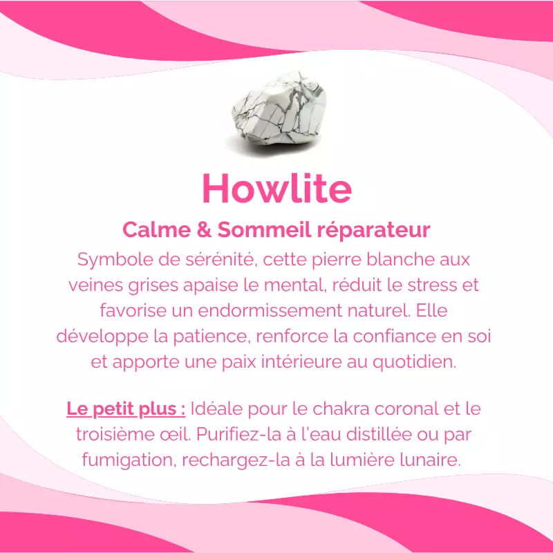 Bracelet Pour le Sommeil en Howlite - Meilleure Nuit 7 Bracelet Pour le Sommeil en Howlite - Meilleure Nuit – Image 7