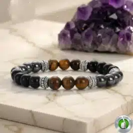Bracelet Triple Protection Pierres Naturelles 8mm Grade AAA
