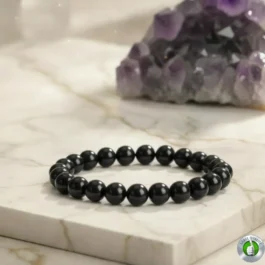 Bracelet Obsidienne Noire Pierre Naturelle 8mm Grade AA