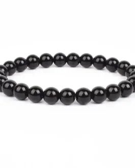 Bracelet Stabilité et Equilibre en Obsidienne Noire