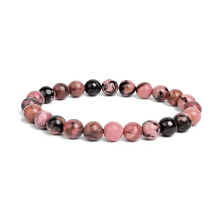 Bracelet contre la colère en rhodonite Qualité AAA