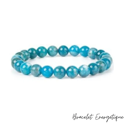 Bracelet en Apatite Bleue 8mm volonté