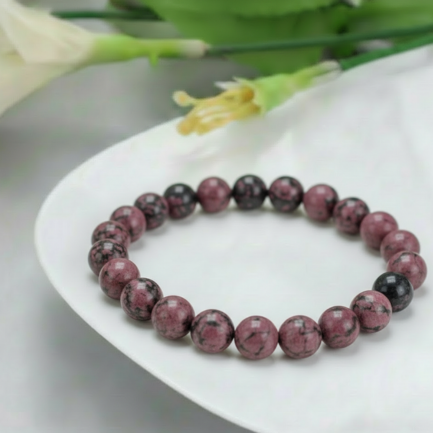 Bracelet Contre la Colère Pierre Naturelle Rhodonite 6 bracelet contre la colere presentation zen