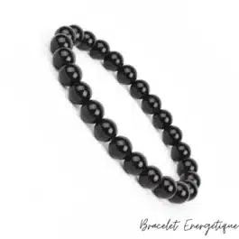Bracelet Obsidienne Noire Pierre Naturelle 8mm Grade AA