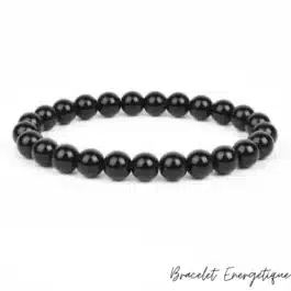 Bracelet Obsidienne Noire Pierre Naturelle 8mm Grade AA