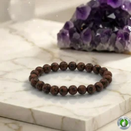 Bracelet Obsidienne Acajou Pierre Naturelle 8mm Grade AA