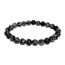 Bracelet Obsidienne Neige « Protection et Harmonie émotionnelle »