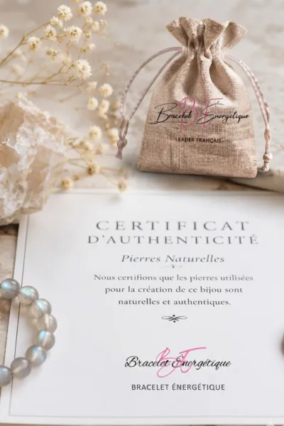 certificat authentification bracelet labradorite