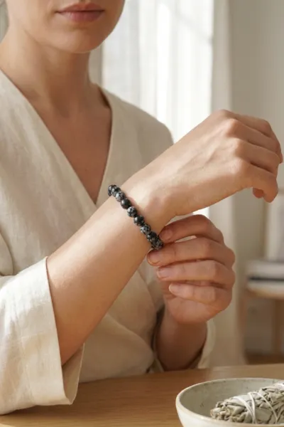 que va apporter ce bracelet obsidienne neige