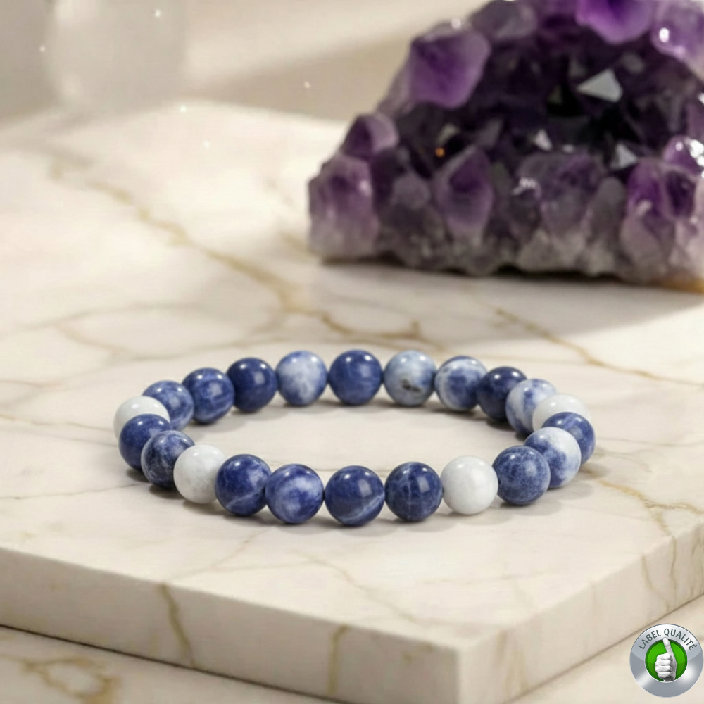 Bracelet Anti Eczéma - Pierre énergétique Sodalite Qualité AA