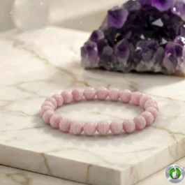 Bracelet Manganocalcite Rose Pierre Naturelle 8mm Grade AAA