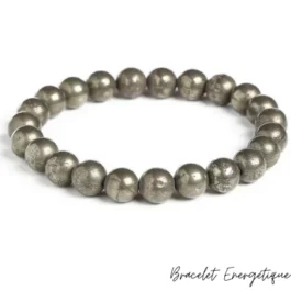 Bracelet Pyrite Pierre Naturelle Energétique de Croissance