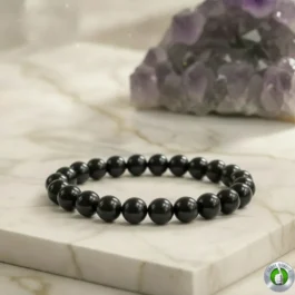 Bracelet Tourmaline Noire Pierre 8mm Grade AA