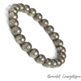 Bracelet Pyrite Pierre Naturelle Energétique de Croissance