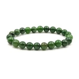 Bracelet Pierre Energétique Jade Vert Qualité AA