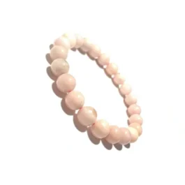 Bracelet Tendresse en Pierre de Manganocalcite Rose