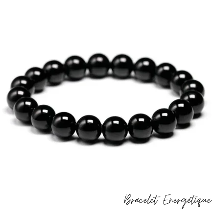 bracelet en tourmaline noire 