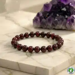 Bracelet Grenat Rouge Pierre Naturelle 8mm Grade AAA