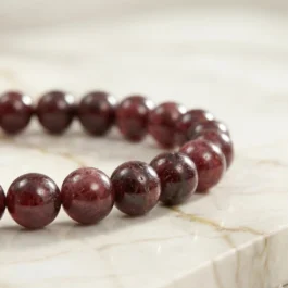 Bracelet Grenat Rouge Pierre Naturelle 8mm Grade AAA