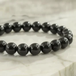 Bracelet Tourmaline Noire Pierre 8mm Grade AA