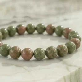 Bracelet Unakite Pierre Naturelle 8mm Grade AA
