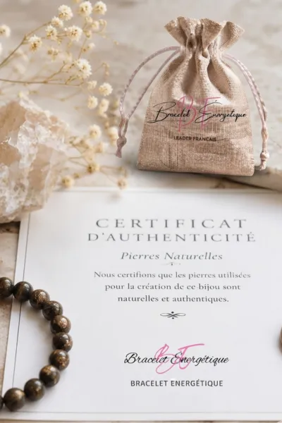 certificat authentification bracelet bronzite