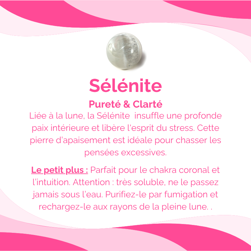 Bracelet Sélénite Pierre Naturelle 8mm Grade AAA 7 Bracelet Sélénite Pierre Naturelle 8mm Grade AAA – Image 7