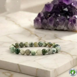 Bracelet Agate Arbre Pierre Naturelle 8mm Grade AA