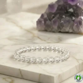 Bracelet Cristal de Roche Pierre Naturelle 8mm Grade AA