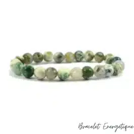 Bracelet Agate Arbre Pierre Naturelle 8mm Grade AA