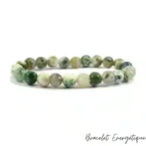 Bracelet Agate Arbre Pierre Naturelle 8mm Grade AA