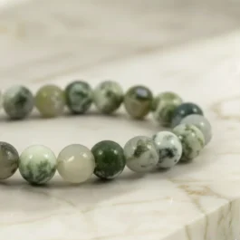 Bracelet Agate Arbre Pierre Naturelle 8mm Grade AA