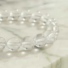 Bracelet Cristal de Roche Pierre Naturelle 8mm Grade AA