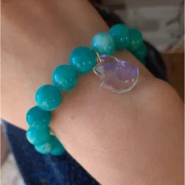 Bracelet Artisanal en Pierre d’Amazonite By Angéline