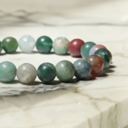 Bracelet Agate Indienne Pierre Naturelle 8mm Qualité AA