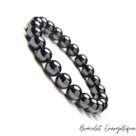 Bracelet Energie Positive en Hématite de Qualité AAA