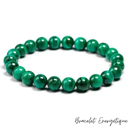 bracelet anti douleur mal de dos et arthrose en Malachite