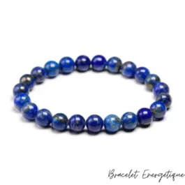 Bracelet contre l’Hypertension en Lapis Lazuli de Qualité AAA