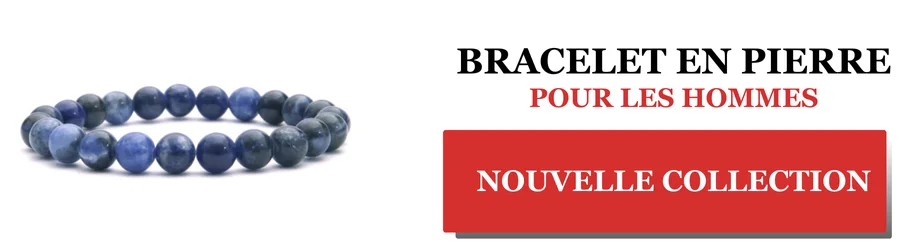 bracelet homme en sodalite