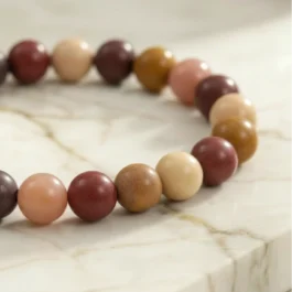Bracelet Jaspe Mokaïte Pierre Naturelle 8mm Grade AA