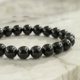 Bracelet Onyx Noir Pierre Naturelle 8mm Grade AA